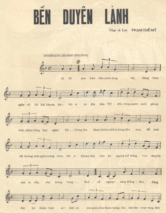 Sheet nhạc Bến Duyên Lành